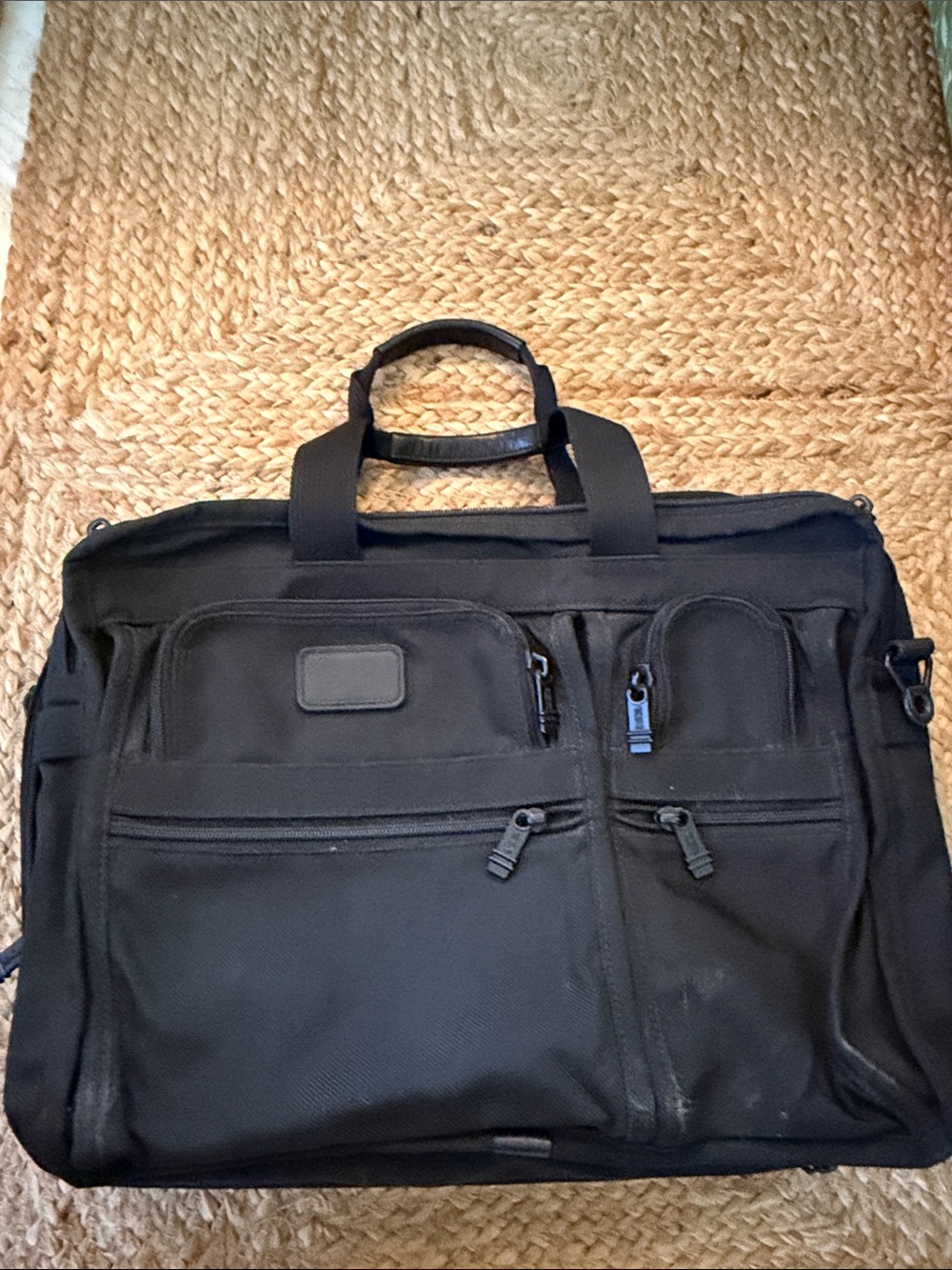 Time Black Men's Briefcase Travel Bag - Professional Carryall